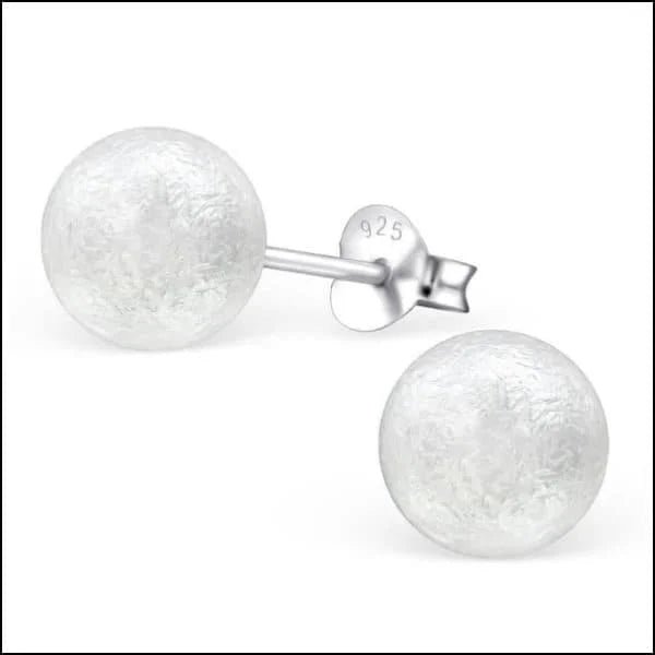 Zilveren Parel Oorbellen - Tijdloze Elegantie - 8mm / Zijde Wit -