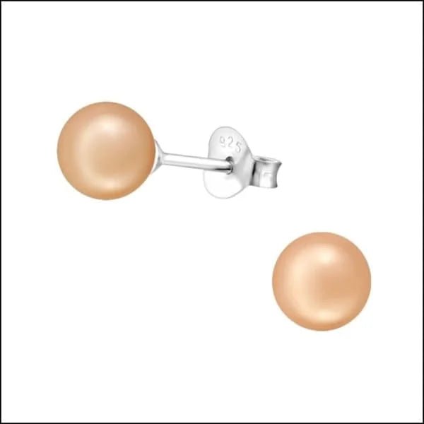 Zilveren Parel Oorbellen - Tijdloze Elegantie - 6mm / Mat Grijs - Unisex