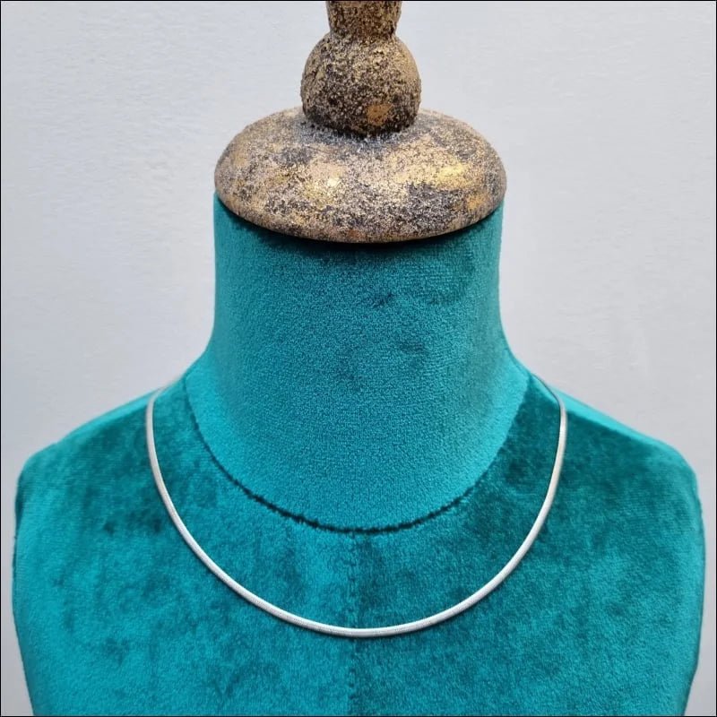Platte Slangenketting Zilverkleurig Staal &acirc;&euro;&ldquo; Elegante Snake Chain RVS - 2mm / 55cm