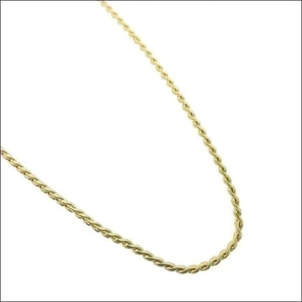 Goudkleurige Serpentijn Slangenketting RVS &acirc;&euro;&ldquo; 60cm Snake Chain Staal - Unisex