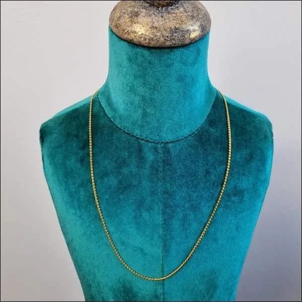 Goudkleurige Serpentijn Slangenketting RVS &acirc;&euro;&ldquo; 60cm Snake Chain Staal - Unisex