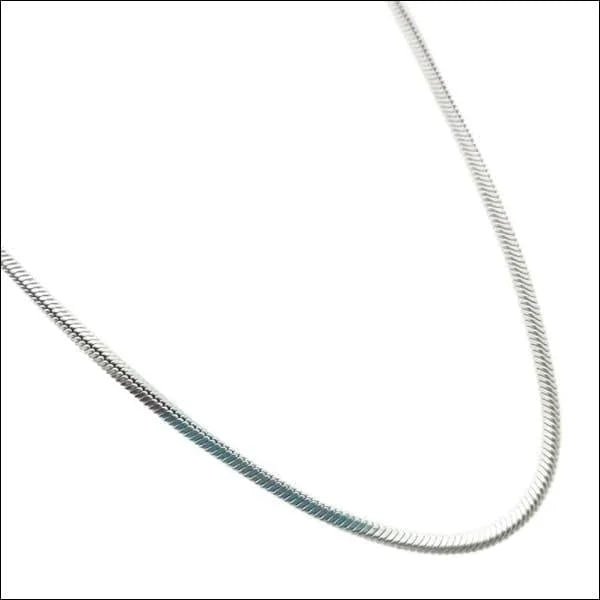 RVS Vierkante Slangenketting Zilverkleurig &acirc;&euro;&ldquo; Box Chain Staal Unisex - 1.1mm / 45 