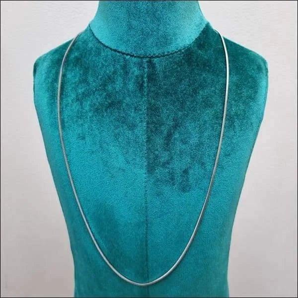 RVS Vierkante Slangenketting Zilverkleurig &acirc;&euro;&ldquo; Box Chain Staal Unisex - 1.1mm / 45 