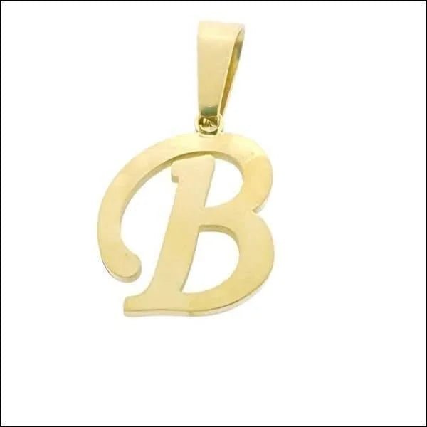 RVS Sierlijke Letter Hanger Initiaal Diverse Kleuren - Gepersonaliseerde Bedel - F - Unisex