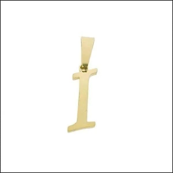 RVS Sierlijke Letter Hanger Initiaal Diverse Kleuren - Gepersonaliseerde Bedel - I - Unisex
