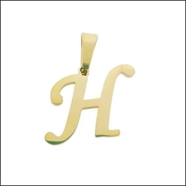 RVS Sierlijke Letter Hanger Initiaal Diverse Kleuren - Gepersonaliseerde Bedel - K - Unisex