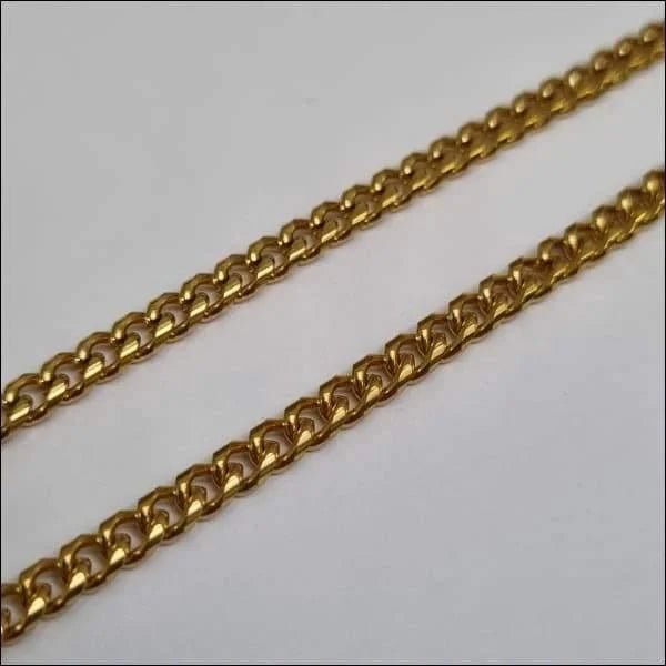 Stalen Gourmet Ketting met Karabijnhaak &acirc;&euro;&ldquo; Zilverkleurig Schakelketting RVS - Unis