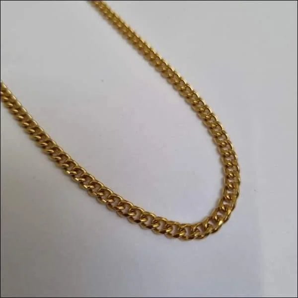 Stalen Gourmet Ketting met Karabijnhaak &acirc;&euro;&ldquo; Zilverkleurig Schakelketting RVS - Unis