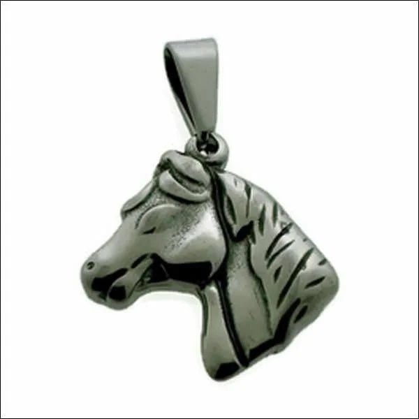 Zilverkleurige Stalen Hanger Paard - Unisex