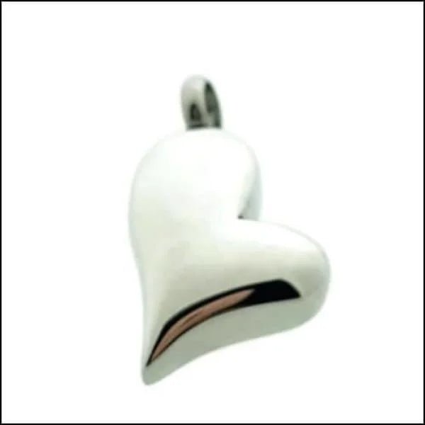 Stalen Hart Ashanger &acirc;&euro;&ldquo; Zilverkleurig Assieraad RVS Gedenksieraad - Hart-3x1.8cm -