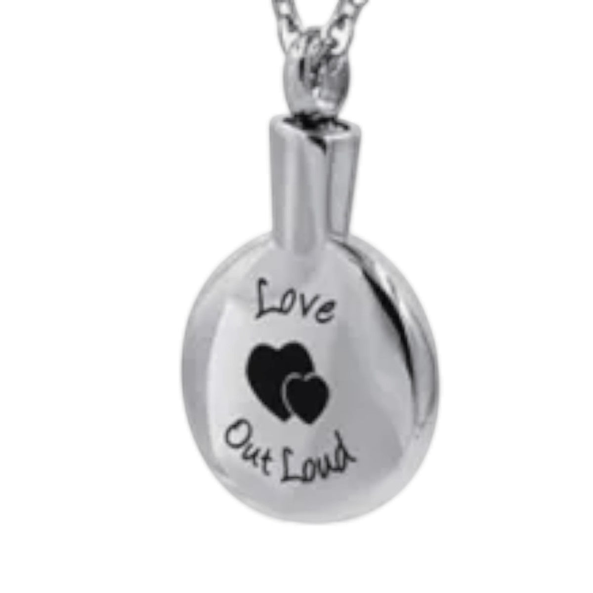 Ronde ashanger met hartjes &acirc;&euro;&ldquo; Love out loud - Unisex