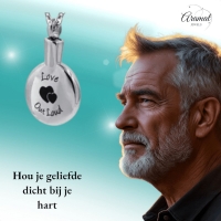 Ronde ashanger met hartjes &acirc;&euro;&ldquo; Love out loud - Unisex