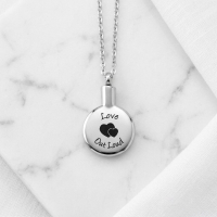 Ronde ashanger met hartjes &acirc;&euro;&ldquo; Love out loud - Unisex