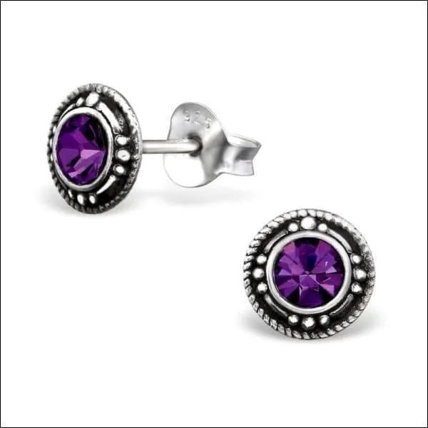 925 Zilveren Bali Oorbellen Rond - Etnisch Design - Opaal Wit/6mm -