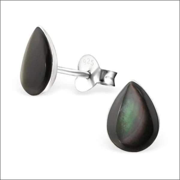 Zilveren Druppel Oorbellen - Schelp Sieraden - Schelp-Wit-8x6mm -