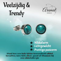 Turquoise Steen Oorbellen - Stijlvol en Duurzaam -