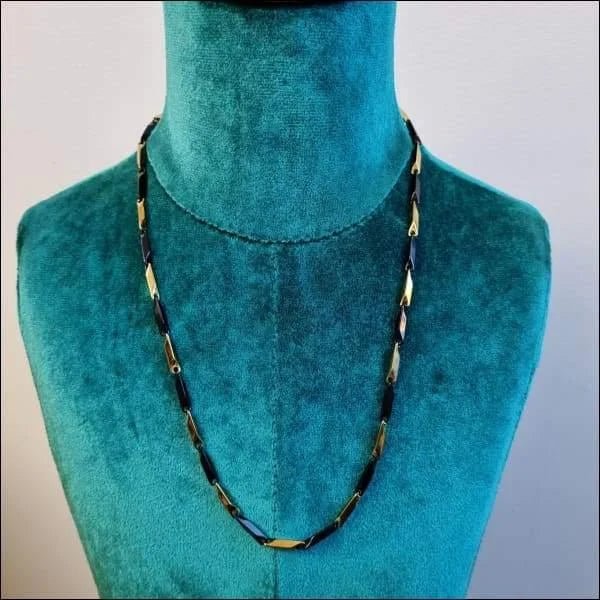 Goudkleurige Bamboo Ketting Staal &acirc;&euro;&ldquo; Unieke Schakelketting RVS Unisex - 60cm - Uni