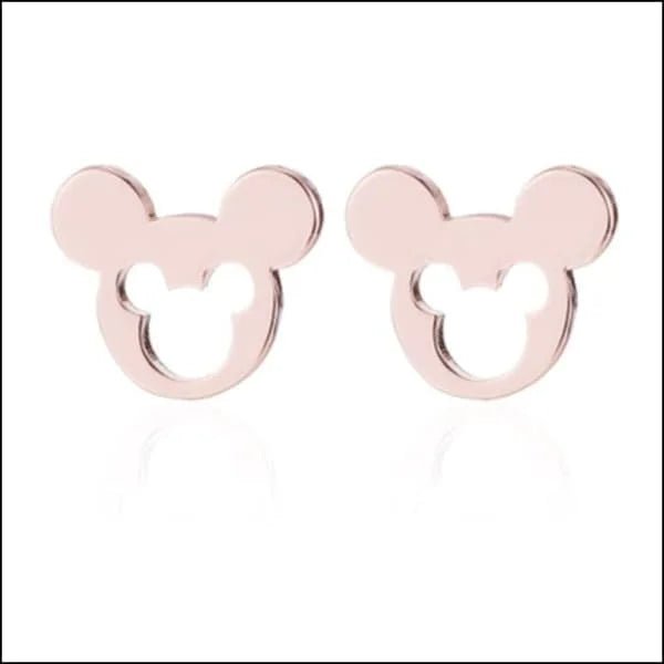 RVS Mickey Mouse Oorbellen 10mm Zilverkleur - Disney Oorstekers - Zilverkleurig -