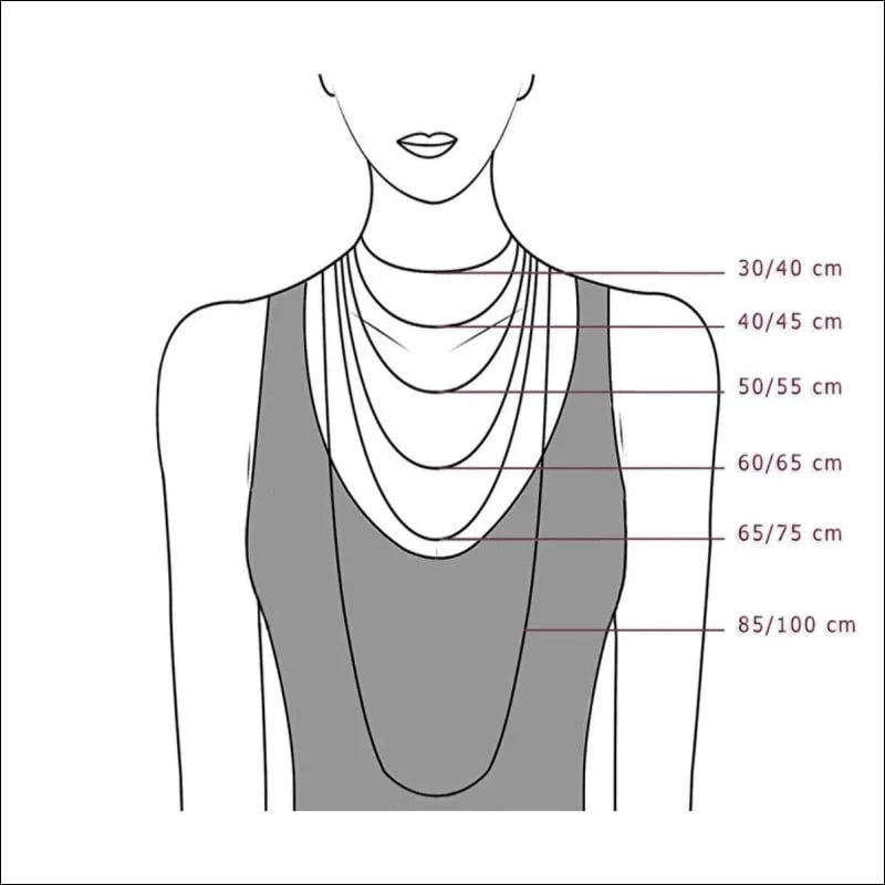 Stalen Halsketting met zirkonia hanger - Zilverkleur-Multikleur - Unisex