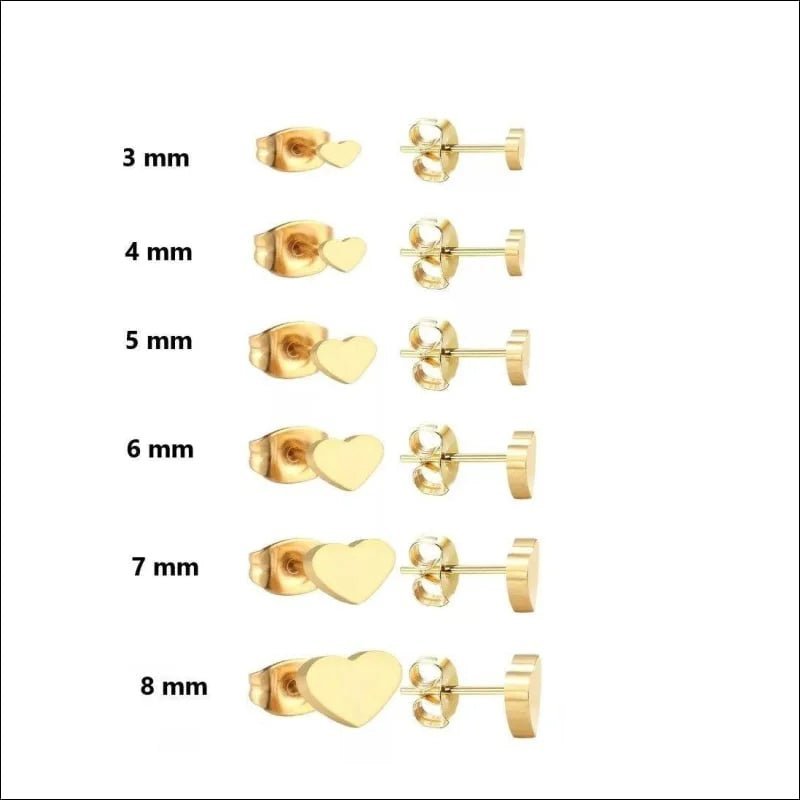 RVS Hartjes Oorbellen: Perfect Cadeau! - Zilverkleur / 6mm -