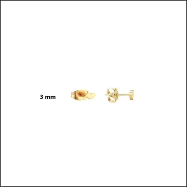 RVS Hartjes Oorbellen: Perfect Cadeau! - Ros&Atilde;&copy;kleurig / 5mm -