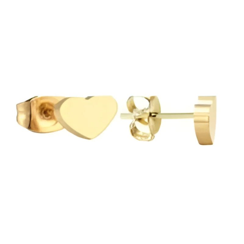 RVS Hartjes Oorbellen: Perfect Cadeau! - Zilverkleurig Sandblasted / 4mm -
