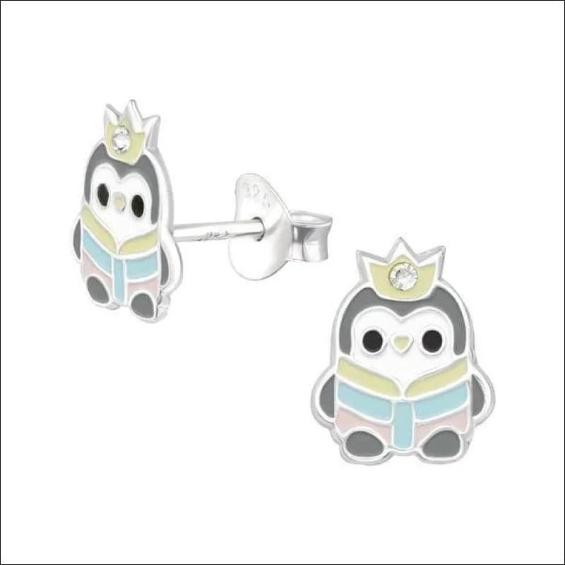 Zilveren Pingu&Atilde;&macr;n Oorbellen - oorbellen meisje - Blauw Kristal-10x6mm -