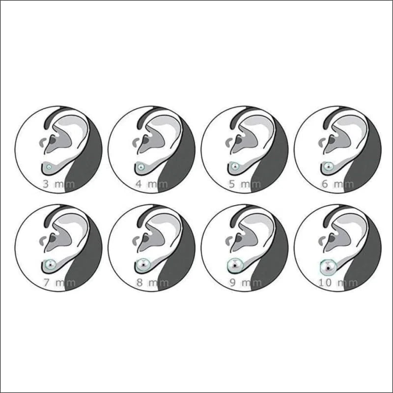 RVS Sterren Oorbellen Diverse Kleuren 6-10mm - Ster Studs Collectie - Zwart-8mm -