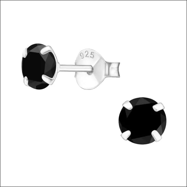 Prachtige Zilveren Zirkonia Oorbellen rond - 6mm / Roze -