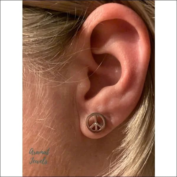 Vredesteken Oorbellen - Goudkleurig-9mm -