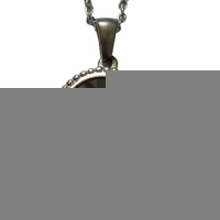 Unieke Stalen Initiaal Ketting met Abalone Schelp - Zilverkleur - 45cm - O - Heren