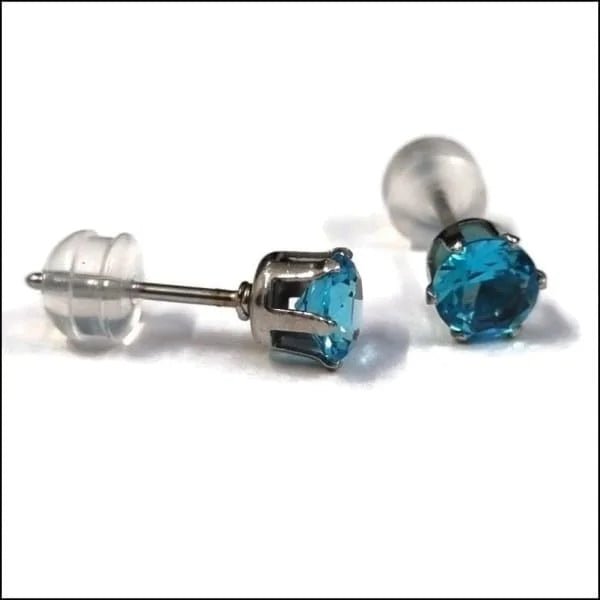 RVS Zirkonia Oorbellen Rond 3-8mm - Diverse Kleuren Oorstekers - Ros&Atilde;&copy;kleurig / 5mm / Tr