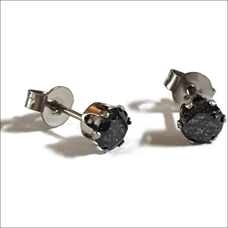 RVS Zirkonia Oorbellen Rond 3-8mm - Diverse Kleuren Oorstekers - Goudkleur / 8mm / Transparant -