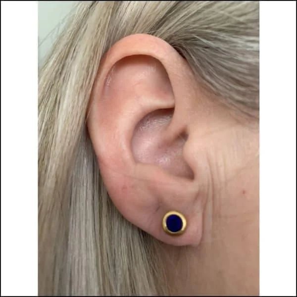 RVS Ronde Oorbellen met Zirkonia  - Diverse Kleuren Studs - Zilverkleur / Rood / 4mm -