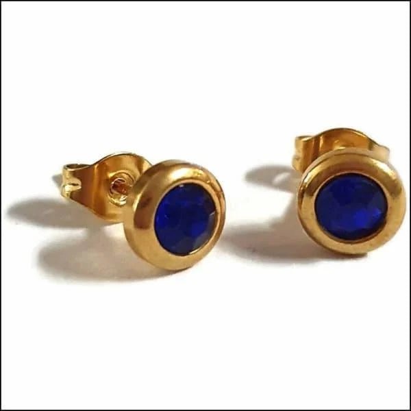 RVS Ronde Oorbellen met Zirkonia  - Diverse Kleuren Studs - Zilverkleur / Roze / 6mm -