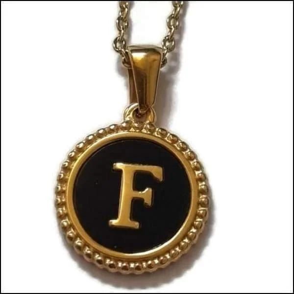 Stalen dames ketting letter goudkleur - I - Heren