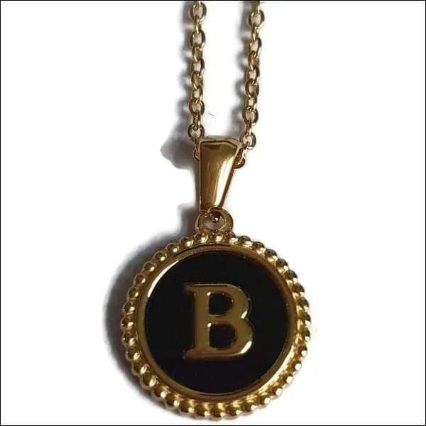 Stalen dames ketting letter goudkleur - I - Heren