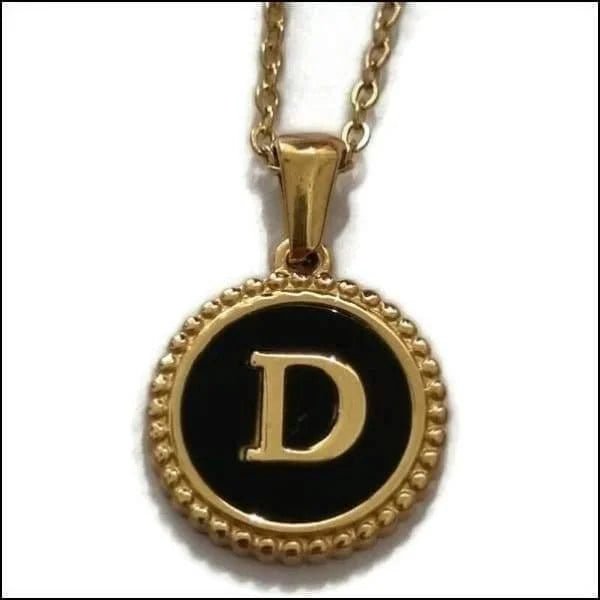 Stalen dames ketting letter goudkleur - V - Heren