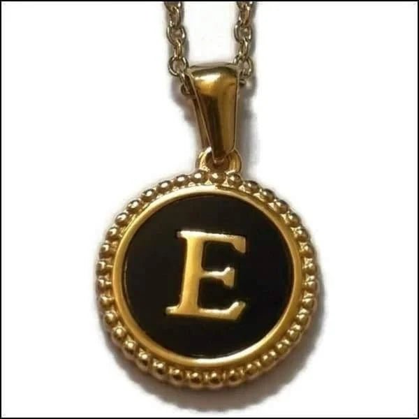 Stalen dames ketting letter goudkleur - A - Heren
