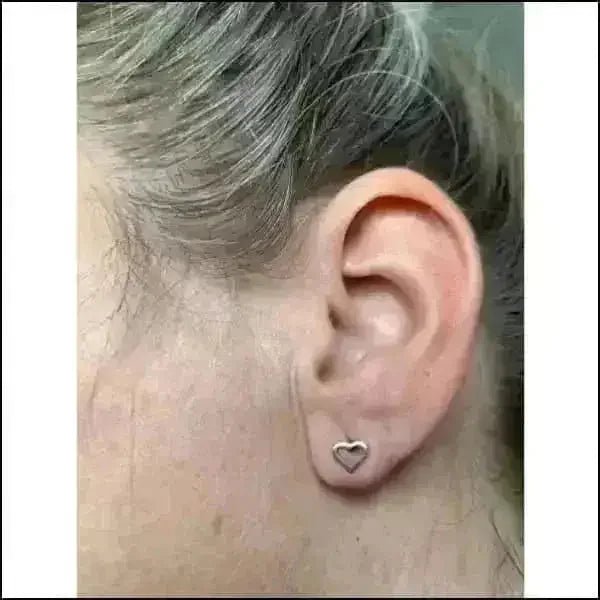 RVS Hartjes Oorbellen Diverse Kleuren - Dames & Kinderen Oorstekers - Zilverkleur-8mm -