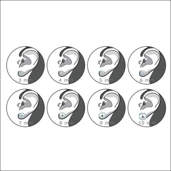 Emaille Hartjes Oorbellen 7mm Kleurrijk - Chirurgisch Staal Studs - 10mm / Wit - Dames