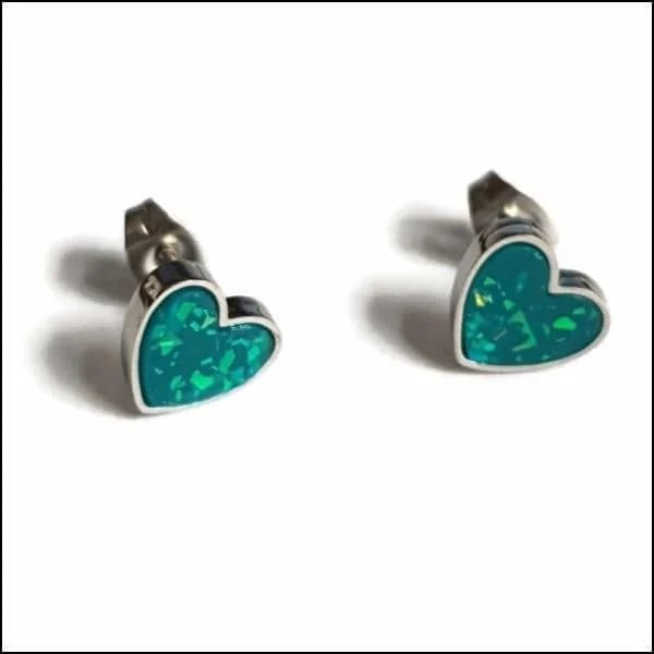 Emaille Hartjes Oorbellen 7mm Kleurrijk - Chirurgisch Staal Studs - 10mm / Wit - Dames