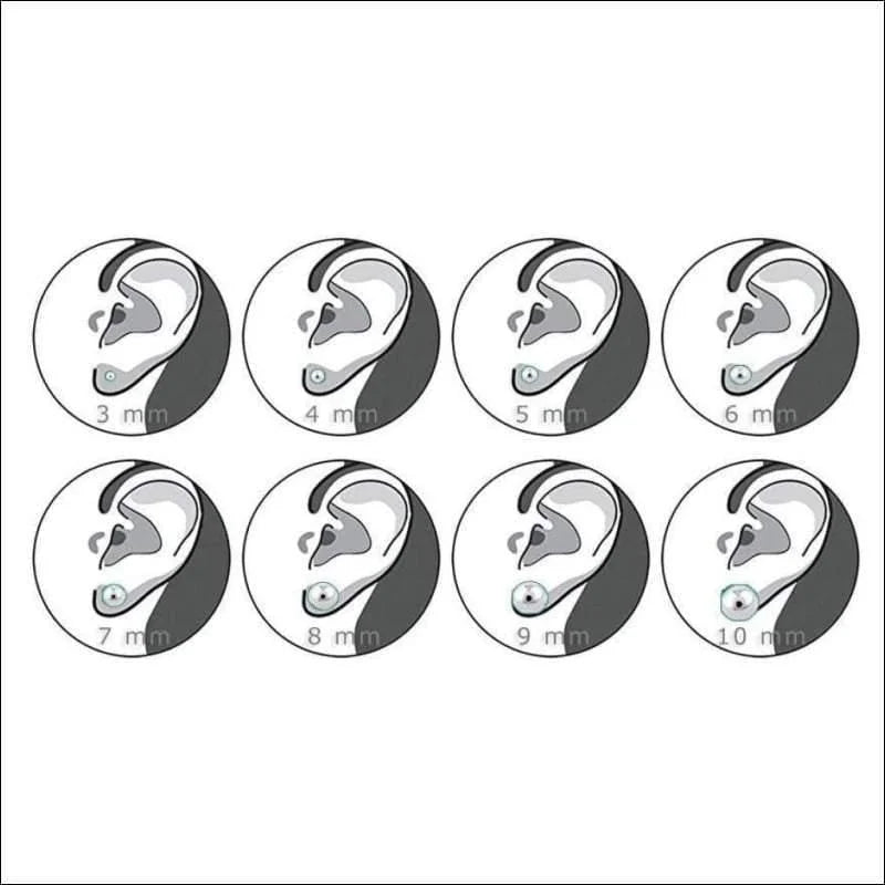 RVS Zweerknopjes Ster met Zirkonia  - Sterretjes Oorstekers - Zilverkleurig / Lila / 3mm -