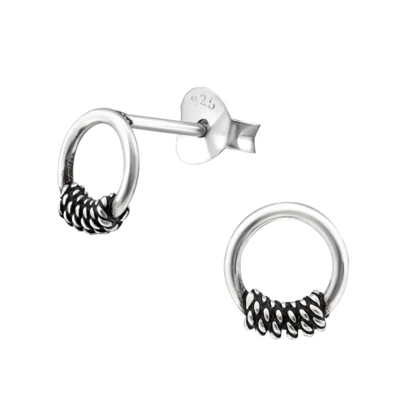 Geoxideerde Bali Oorbellen - Nijmegen-7mm -