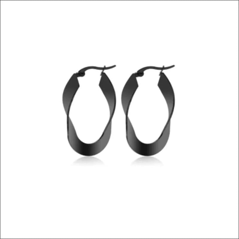 RVS Wokkel Oorringen Diverse Kleuren 14mm - Trendy Gedraaide Hoepels - 40mm / Goudkleur -