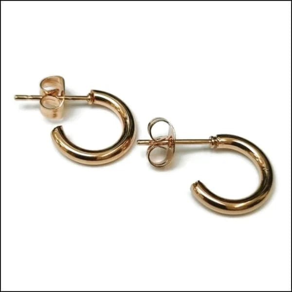 RVS Hoepel Oorstekers in Diverse Maten - Goudkleurig / 20mm -