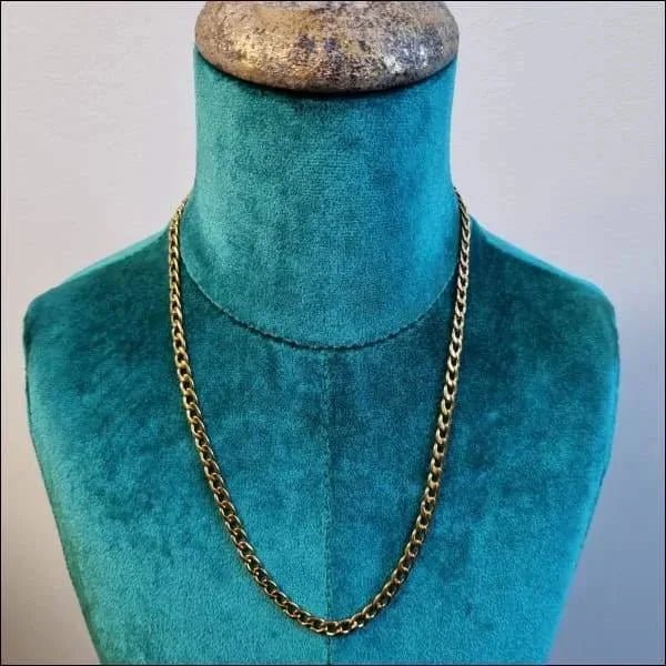 Stalen Cuban Chain gourmet Ketting - 70cm / 8mm - Heren