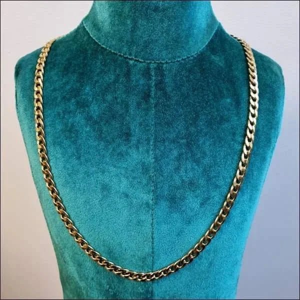 Stalen Cuban Chain gourmet Ketting - 60cm / 8mm - Heren