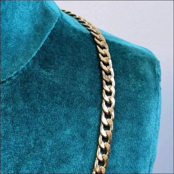 Stalen Cuban Chain gourmet Ketting - 50cm / 2.3mm - Heren