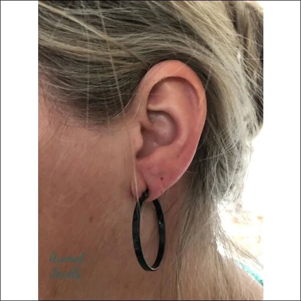 RVS Gladde Oorringen Diverse Kleuren 14mm - Strakke Hoepel Oorbellen - 20mm / Ros&Atilde;&copy;kleur